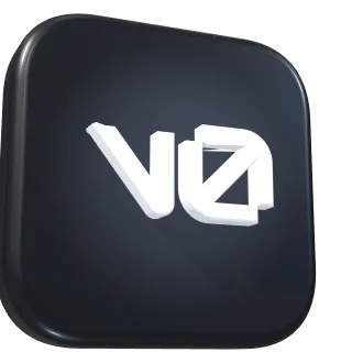 شعار اشتراك v0.app من Vercel